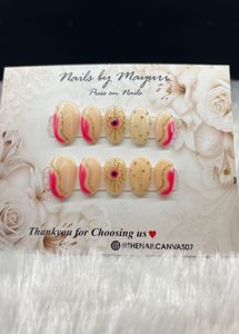 handmade Unique Press-On Nails Set