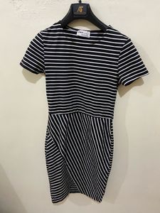 Zara Striped Knit Mini Dress