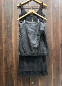 Black Kurti Palazzo Set