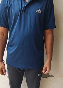 Adidas Blue Polo T-Shirt