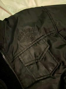 Stylish Black Bomber Jacket