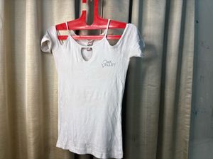 Oak Valley White Cut-Out Tee