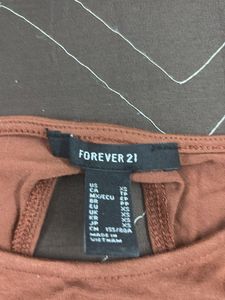 Forever 21 Brown Crop Top