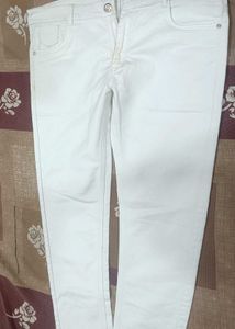 Women's White Denim Jeans