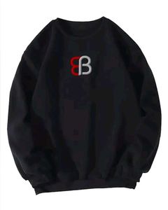 Black full sleeve printed Sweatshirt