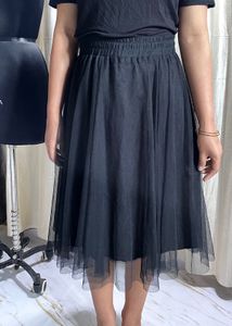 Elegant Black Tulle Skirt