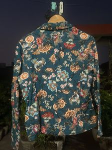 Floral Print Blazer Jacket