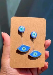 Boho Evil Eye Drop Earrings