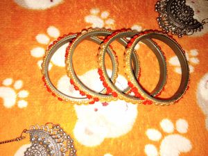 Beaded Bangle Set