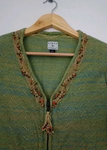 Green Ekle' Cardigan