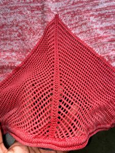 Pink & White Marled Knit Top