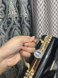Elegant Black  Clutch