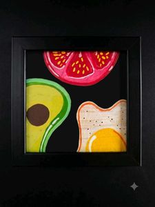 Funky Food Art Print