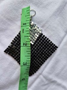 Accessorize London Sequin Mesh Tassel Drop Earring