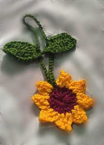 beautiful chrochet sunflower🌻 keychain 🎀