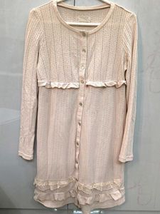 Chic Ruffled Long Sleeve Mini Dress