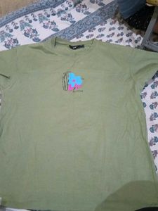 Light Green Graphic T-Shirt