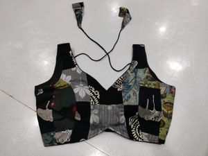 Color Block Abstract Blouse Combo