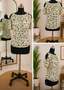Floral Cold Shoulder Top