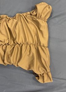 Ruched Off-Shoulder unique Dress