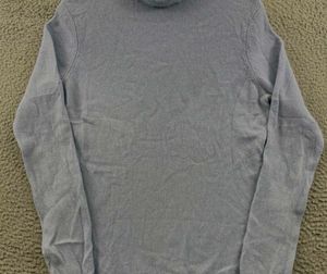 Light Blue Turtleneck Top