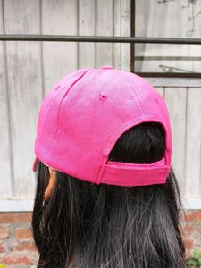 Pink Baseball Cap with "WHOOP" Graphic