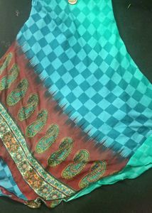 Green Patterned Kurta