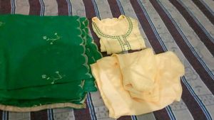 beautiful embroidery salwar suit and dupatta