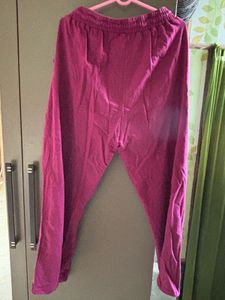 Pink Crop Top and pararllel Set