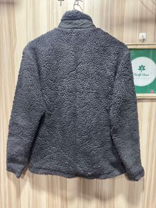 Columbia Grey Full Zip Sherpa Fleece