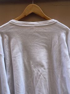 Classic White Ribbed Long Sleeve Top
