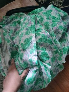 Green Floral Saree