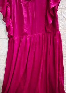 Elegant Fuchsia Maxi Dress