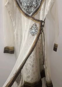 Anarkali Kurti Ofwhite Colour