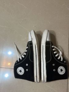 Classic Black High-Top Sneakers