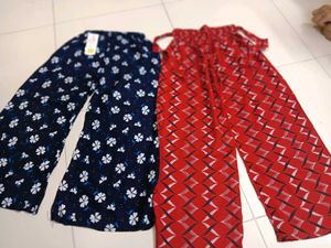 Floral Print Wide Leg Pants. *Combo Set. New*
