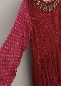 Pink Polka Dot Maxi Dress