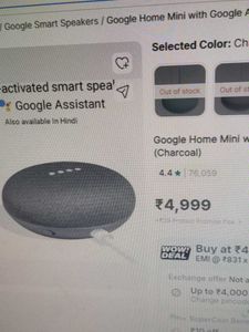 New Google Home Mini Smart Speaker 4999 MrP Sale