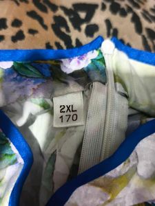 Floral Print Chinese Cheongsam Dress