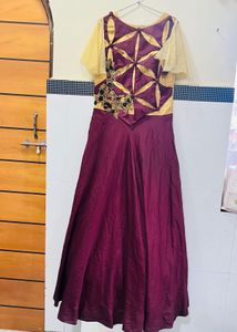 Elegant Maroon Ethnic Gown
