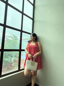 Red Floral Mini Dress