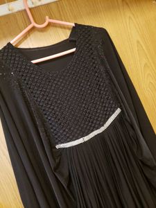 butterfly Elegant Black Abaya Gown