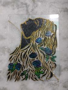 Handmade Glass Painting(in two pieces)half+half