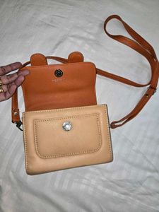 Stylish Two-Tone Crossbody Bag
