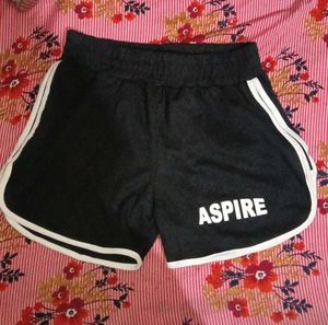 Aspire Black & White Shorts
