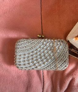 Beaded Pearl Clutch Bag