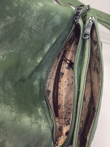 Green Clutch Bag with Bow Detail