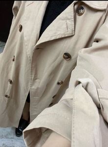 Elegant Beige Trench Coat