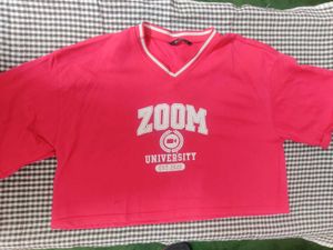 cropped oversize tee