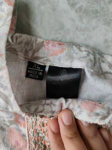 Floral Print Cotton Kurta